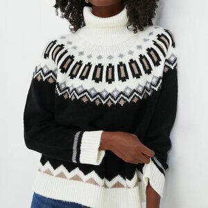 Tuckernuck Black and White Turtleneck Sweater